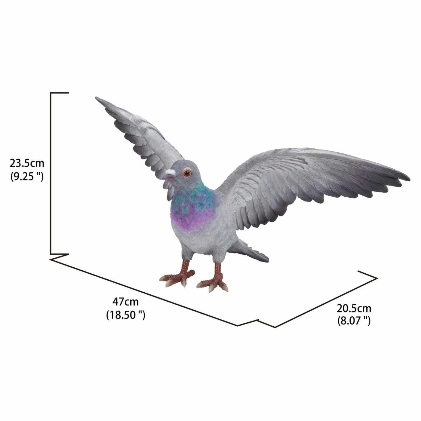 Best deal 👏 Animal Statues Hi-Line Gift Ltd. Gray Pigeon With Colored Neck Figurine 🌟 10 Best deal 👏 Animal Statues Hi-Line Gift Ltd. Gray Pigeon With Colored Neck Figurine 🌟 - Image 8