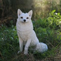 Promo 🔥 Animal Statues Hi-Line Gift Ltd. Snow Fox Statue 😍 -Garden Statues Shop detail5HILI615