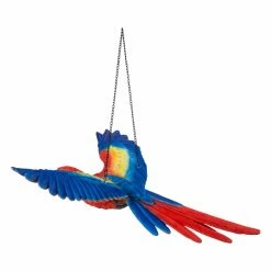Coupon 🧨 Animal Statues Hi-Line Gift Ltd. Flying Scarlet Parrot Hanging Garden Statue 👍 -Garden Statues Shop detail5HILI988