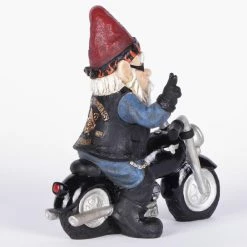 Wholesale 🔔 Garden Gnomes Hi-Line Gift Ltd. Peace Biker Gnome Figurine 🎁 19 Wholesale 🔔 Garden Gnomes Hi-Line Gift Ltd. Peace Biker Gnome Figurine 🎁 -Garden Statues Shop detail5HILI994