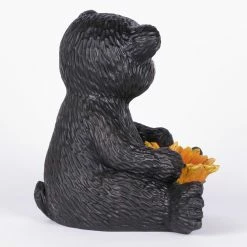Flash Sale 🛒 Animal Statues Hi-Line Gift Ltd. Bear Cub Holding Sunflower Figurine 🥰 -Garden Statues Shop detail5HILI999