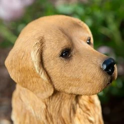 Discount 👍 Animal Statues Sandicast Original Size Golden Retriever Sculpture - Sitting 🌟 17 Discount 👍 Animal Statues Sandicast Original Size Golden Retriever Sculpture - Sitting 🌟 -Garden Statues Shop detail5SAND141