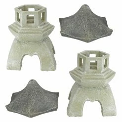 Outlet 😍 Oriental Statues Design Toscano Asian Pagoda Statues - Set Of 2 🥰 17 Outlet 😍 Oriental Statues Design Toscano Asian Pagoda Statues - Set Of 2 🥰 -Garden Statues Shop detail5TOSC1383