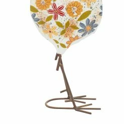 Brand new 😀 Animal Statues DecMode Rooster With Head Up Garden Sculpture 🎉 -Garden Statues Shop detail5UMA1704