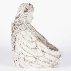 Best Sale ⭐ Angel & Cherub Statues Hi-Line Gift Ltd. Angels Praying Figurine - Set Of 2 ⌛ -Garden Statues Shop detail6HILI1001