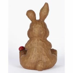 Flash Sale 🔔 Animal Statues Hi-Line Gift Ltd. Rabbit Sitting With Ladybug Figurine ⌛ -Garden Statues Shop detail6HILI1003