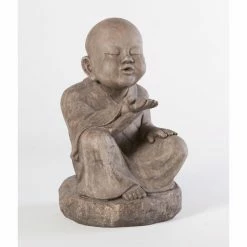 Buy 🎁 Alfresco Home Oriental Statues Alfesco Home Wishing Buddha Garden Statue 😍 -Garden Statues Shop detailALH1436