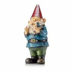 Cheap 🔥 Alpine Garden Gnomes Grayson Garden Gnome With Bird Cast Resin Garden Statue 🥰 -Garden Statues Shop detailALP467