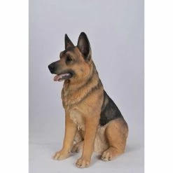 Outlet 🔥 Animal Statues Hi-Line Gift Ltd. Sitting German Shepherd Garden Statue 🌟 -Garden Statues Shop detailHILI135