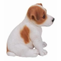 Budget ⌛ Animal Statues Hi-Line Gift Ltd. Sitting Jack Russell Terrier Puppy Garden Statue ⌛ -Garden Statues Shop detailHILI146