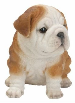 Discount 💯 Animal Statues Hi-Line Gift Ltd. Sitting Bulldog Puppy Garden Statue 👍 -Garden Statues Shop detailHILI147
