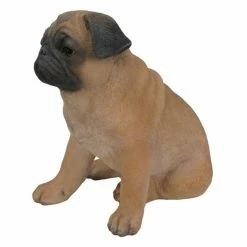 Cheap 🤩 Animal Statues Hi-Line Gift Ltd. Sitting Pug 🐶 Dog Garden Statue ✔️ -Garden Statues Shop detailHILI162