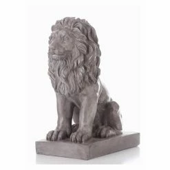 Outlet 😍 Animal Statues Hi-Line Gift Ltd. Sitting Lion Garden Statue 🧨 -Garden Statues Shop detailHILI228