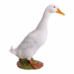 Flash Sale 😀 Animal Statues Hi-Line Gift Ltd. White Duck 🎁 -Garden Statues Shop detailHILI520