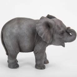Brand new 🎉 Animal Statues Hi-Line Gift Ltd. Elephant Baby Statue 🧨 -Garden Statues Shop detailHILI557