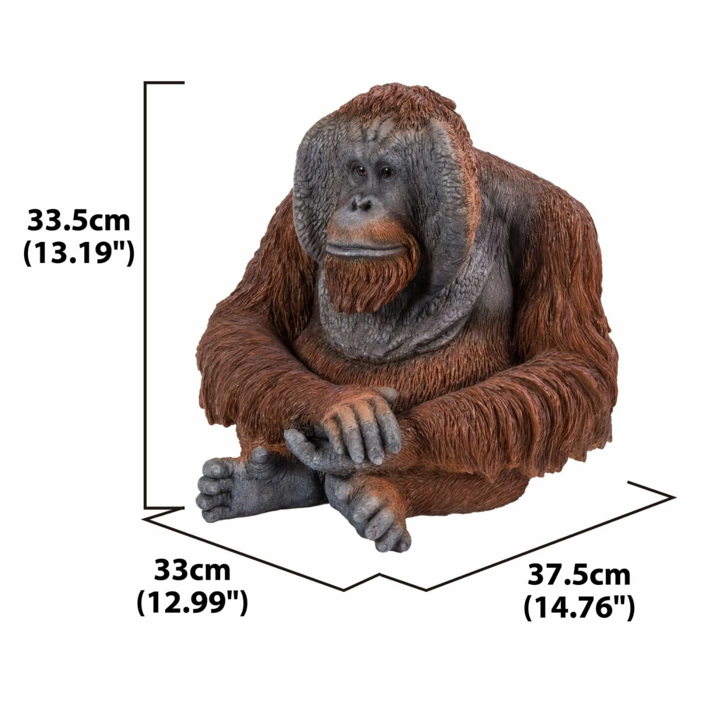 Cheap โค๏ธ Animal Statues Hi-Line Gift Ltd. Orangutan Sitting ๐ 5 Cheap โค๏ธ Animal Statues Hi-Line Gift Ltd. Orangutan Sitting ๐ - Image 3