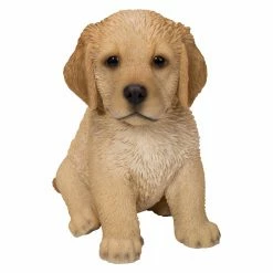 Cheapest 😍 Animal Statues Hi-Line Gift Ltd. Sitting Golden Retriever Puppy Statue ✔️ -Garden Statues Shop detailHILI608