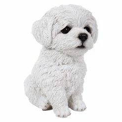 Flash Sale ❤️ Animal Statues Hi-Line Gift Ltd. Maltese Puppy Statue 🤩 -Garden Statues Shop detailHILI613