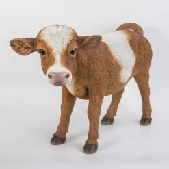 Best Pirce π Animal Statues Hi-Line Gift Ltd. Brown Standing Cow Statue β 11 Best Pirce π Animal Statues Hi-Line Gift Ltd. Brown Standing Cow Statue β -Garden Statues Shop detailHILI633