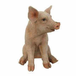 Cheapest 🥰 Animal Statues Hi-Line Gift Ltd. Large Sitting Pig Statue 🤩 -Garden Statues Shop detailHILI811