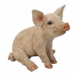 Discount 🛒 Animal Statues Hi-Line Gift Ltd. Medium Sitting Pig Statue 🌟 -Garden Statues Shop detailHILI812