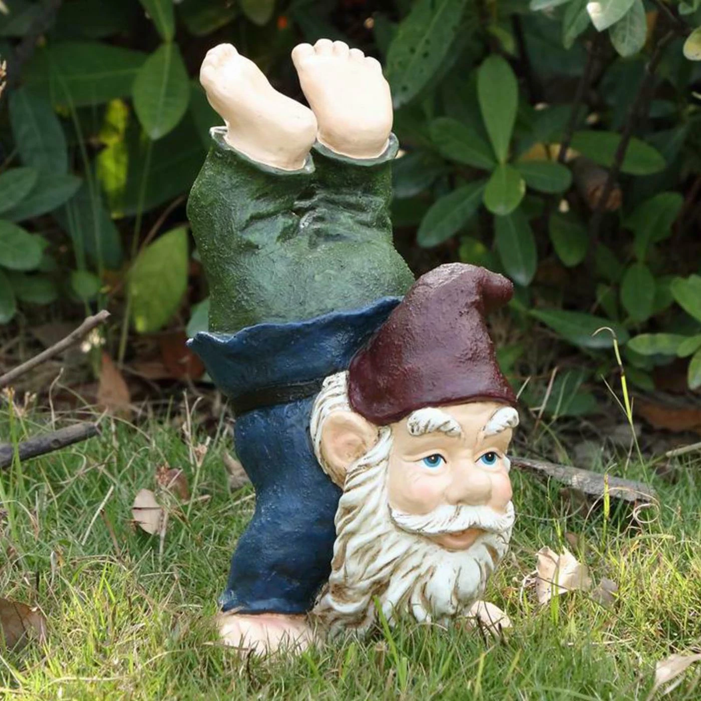 Wholesale ๐งจ Garden Gnomes Hi-Line Gift Ltd. Gnome Doing Handstand Figurine ๐ 5 Wholesale ๐งจ Garden Gnomes Hi-Line Gift Ltd. Gnome Doing Handstand Figurine ๐ - Image 3
