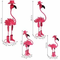 Hot Sale ⭐ Sunnydaze Decor Animal Statues Sunnydaze Rodeo Flamingo Statue 😀 -Garden Statues Shop detailNETH1448