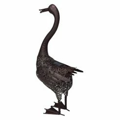 Buy 👏 Animal Statues Oakland Living 🔨 Hammer Tone Bronze Duck Metal Garden Statue With Solar Light And Ground Stake ✨ -Garden Statues Shop detailOL900