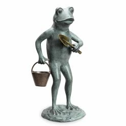 Hot Sale ❤️ Animal Statues San Pacific International Green Thumb Frog Garden Statue ❤️ 7 Hot Sale ❤️ Animal Statues San Pacific International Green Thumb Frog Garden Statue ❤️ -Garden Statues Shop detailSAPI1040