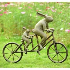 Best Sale 😀 Animal Statues San Pacific International Tandem Bicycle Bunnies Garden Statue 🛒 7 Best Sale 😀 Animal Statues San Pacific International Tandem Bicycle Bunnies Garden Statue 🛒 -Garden Statues Shop detailSAPI899