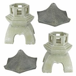 Outlet 😍 Oriental Statues Design Toscano Asian Pagoda Statues - Set Of 2 🥰 12 Outlet 😍 Oriental Statues Design Toscano Asian Pagoda Statues - Set Of 2 🥰 -Garden Statues Shop detailTOSC1383