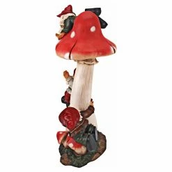 Hot Sale 💯 Garden Gnomes Design Toscano Mushroom Madness Gnome Garden Statue ❤️ -Garden Statues Shop detailTOSC1604