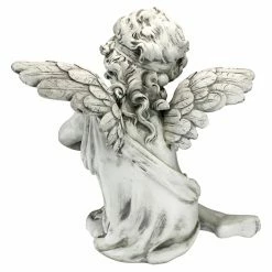 Buy 😍 Angel & Cherub Statues Design Toscano Peaceful Presence Angel Sitter Garden Statue ✨ -Garden Statues Shop detailTOSC2112