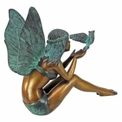 Best Pirce 🥰 Fairy Statues Design Toscano Bird Fairy Garden Statue 😀 -Garden Statues Shop detailTOSC2446