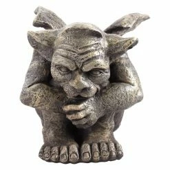 Hot Sale 🔥 Gargoyles & Griffins Design Toscano Emmett The Gargoyle Sculpture - Set Of 2 🥰 -Garden Statues Shop detailTOSC2581