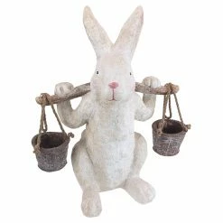 Outlet 🤩 Animal Statues Design Toscano Ezekiel Rabbit The Yokes On Him Easter Bunny Statue ✔️ -Garden Statues Shop detailTOSC4371