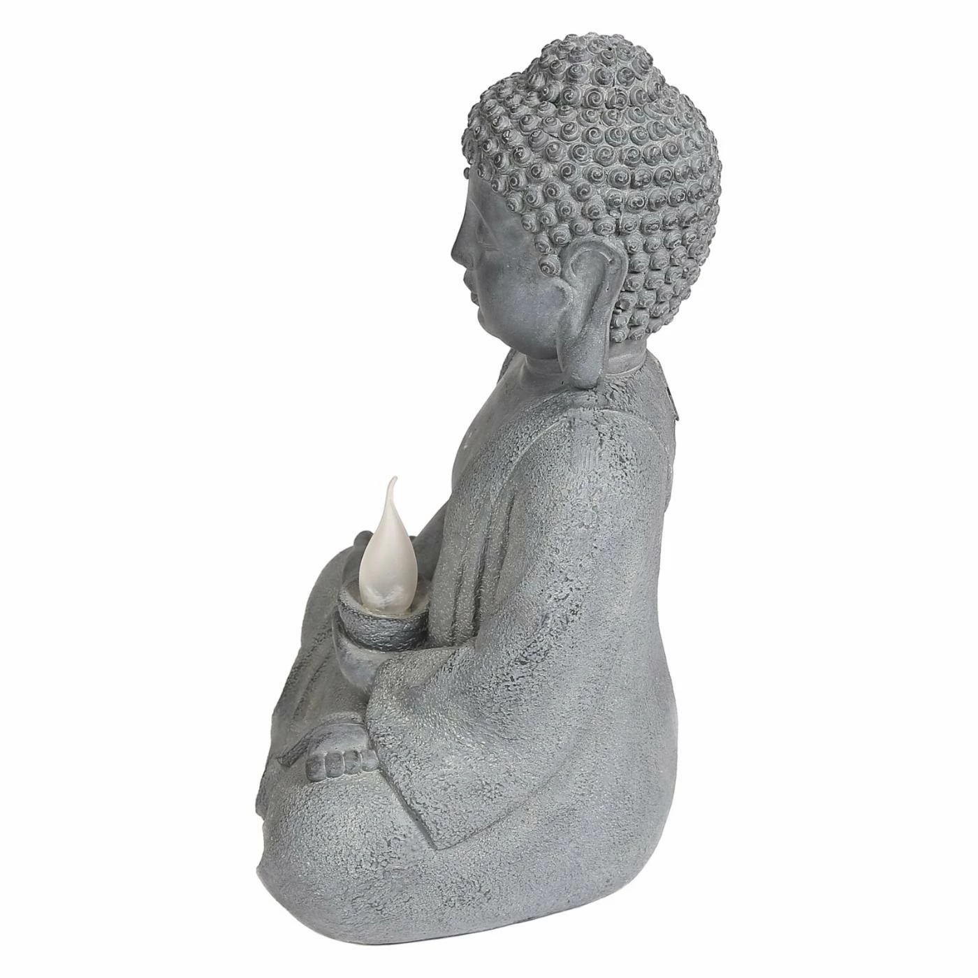 Budget ❤️ Oriental Statues LuxenHome Meditating Buddha Statue With Solar Light 🤩 5 Budget ❤️ Oriental Statues LuxenHome Meditating Buddha Statue With Solar Light 🤩 - Image 3