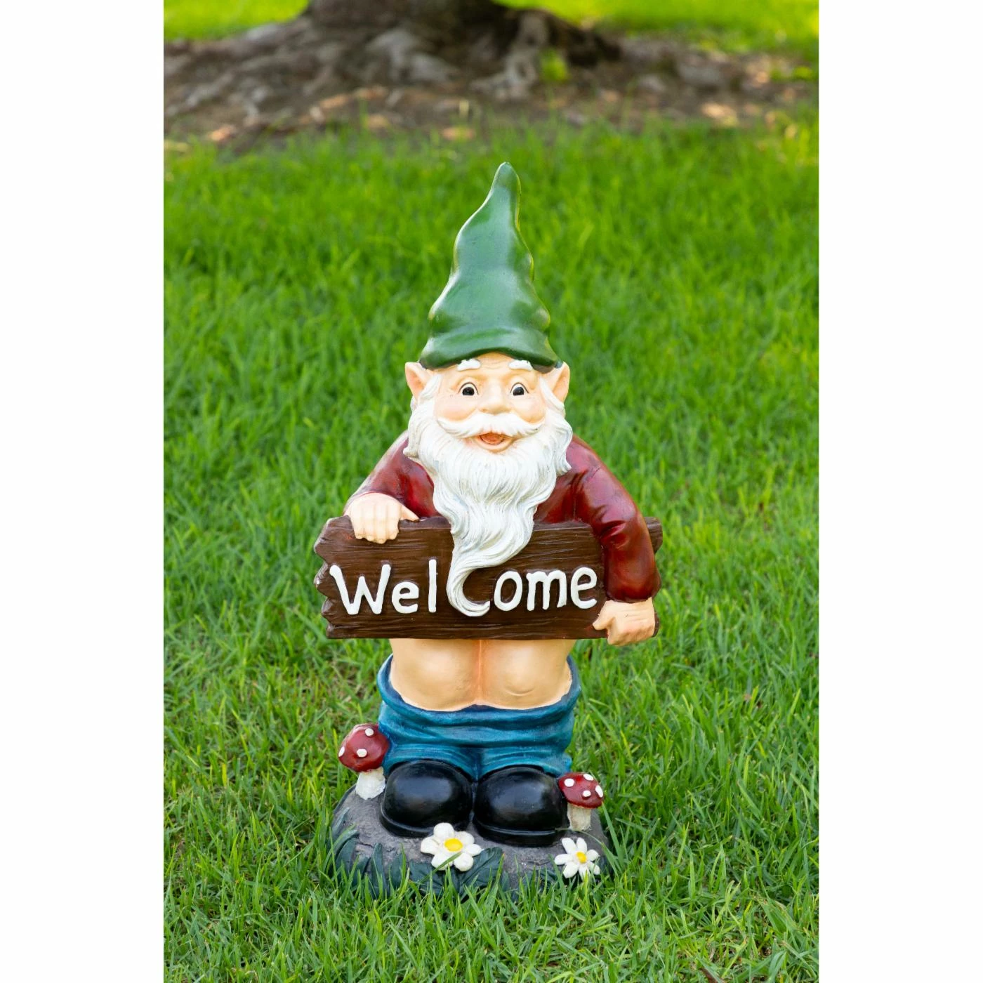 New ๐งจ Garden Gnomes Alpine Corporation Alpine Mooning Welcome Gnome Statue ๐ 4 New ๐งจ Garden Gnomes Alpine Corporation Alpine Mooning Welcome Gnome Statue ๐ - Image 2