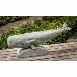 Hot Sale 😀 Animal Statues Campania International Sperm Whale Garden Statue 💯 -Garden Statues Shop inuseCIB2838