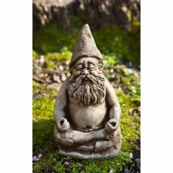 Wholesale ✨ Garden Gnomes Campania International Fred The Meditating Gnome Cast Stone Garden Statue 🌟 -Garden Statues Shop inuseCIB883