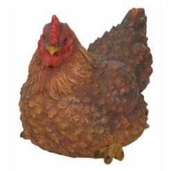 Top 10 👏 Animal Statues Hi-Line Gift Ltd. Squatting Hen Garden Statue 💯 -Garden Statues Shop inuseHILI064