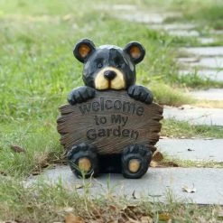 Deals ๐งจ Animal Statues Hi-Line Gift Ltd. Bear Cub Holding Welcome Sign ๐ 13 Deals ๐งจ Animal Statues Hi-Line Gift Ltd. Bear Cub Holding Welcome Sign ๐ -Garden Statues Shop inuseHILI1000