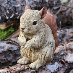 New 🎁 Animal Statues Hi-Line Gift Ltd. Driftwood Squirrel Figurine 😉 -Garden Statues Shop inuseHILI1050