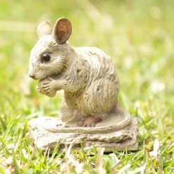 Wholesale 🎉 Animal Statues Hi-Line Gift Ltd. Driftwood Mouse Figurine 🌟 -Garden Statues Shop inuseHILI1054