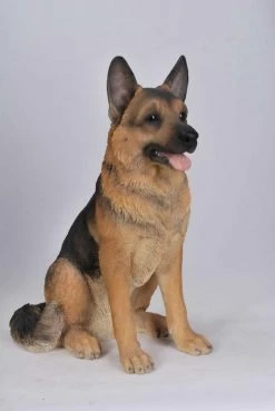 Outlet 🔥 Animal Statues Hi-Line Gift Ltd. Sitting German Shepherd Garden Statue 🌟 -Garden Statues Shop inuseHILI135