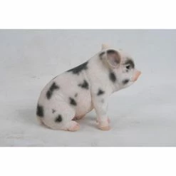 Budget 🎉 Animal Statues Hi-Line Gift Ltd. Sitting Baby Pig Garden Statue ⌛ -Garden Statues Shop inuseHILI144