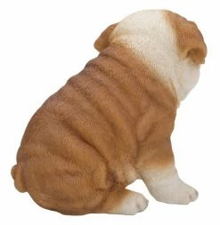 Discount 💯 Animal Statues Hi-Line Gift Ltd. Sitting Bulldog Puppy Garden Statue 👍 -Garden Statues Shop inuseHILI147