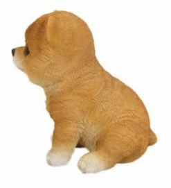 Outlet ✨ Animal Statues Hi-Line Gift Ltd. Sitting Pomeranian Puppy Garden Statue 🤩 -Garden Statues Shop inuseHILI154