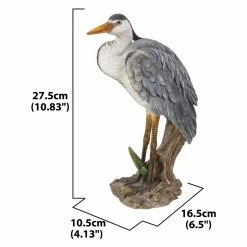 New 🤩 Animal Statues Hi-Line Gift Ltd. Heron Standing 👍 -Garden Statues Shop inuseHILI515