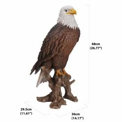 Buy 🛒 Animal Statues Hi-Line Gift Ltd. Large Bald Eagle On Stump Statue 🛒 9 Buy 🛒 Animal Statues Hi-Line Gift Ltd. Large Bald Eagle On Stump Statue 🛒 -Garden Statues Shop inuseHILI527
